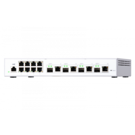 QNAP QSW-M408-4C Switch Gestionado L2 Gigabit Ethernet (10/100/1000) Blanco con 8 Puertos RJ-45 y 4 Puertos SFP