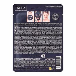 Iroha DETOX CHARCOAL BLACK Mascarilla Facial Tisú Detox Reequilibrante e Hidratante con Carbón y Ácido Hialurónico 1 uso