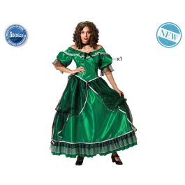 Disfraz Dama Sureña Verde Vestido Mujer Adulto