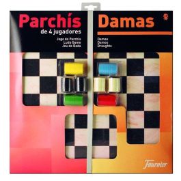 Fournier Parchís y Damas - Juego de mesa con tablero grande 40x40 cm para 4 jugadores, incluye cubiletes, dados y fichas Precio: 14.49999991. SKU: B15E9MRBWN