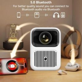 Proyector Portátil Wanbo Dali 1/ 350 Lúmenes/ HD/ HDMI/ Bluetooth/ WiFi/ Blanco Proyector Portátil Wanbo Dali 1/ 350 Lúmenes/ HD/ HDMI/ Bluetooth/ WiFi/ Blanco