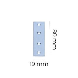 Edm Pletina Zincada 80x19x2mm
