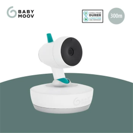 Babymoov Yoo Moov Cámara Adicional Motorizada Ajustable 360°, Vigilabebés con Zoom x2, Luz Nocturna y Sensor de Temperatura