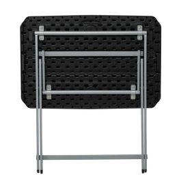 Mesa auxiliar Lifetime Negro 75 x 66 x 50,5 cm Acero Plástico Mesa auxiliar Lifetime Negro 75 x 66 x 50,5 cm Acero Plástico