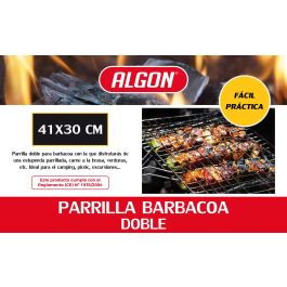 Algon Bbq Parrilla BBQ Cr-Wood S/Patas 41x30 cm (8 Unidades)