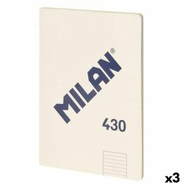 Milan libreta encolada a4 48h papel 95 gr pautado 1 línea 7mm serie 1918 beige Milan libreta encolada a4 48h papel 95 gr pautado 1 línea 7mm serie 1918 beige