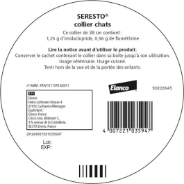 Seresto Collar Antiparasitario Gato X2, 7-8 meses protección contra pulgas y garrapatas, efectivo en gatitos desde 10 semanas