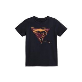 Camiseta de Manga Corta Infantil 4F With Print Negro 4-5 Años