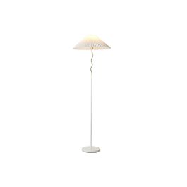 Lampara Pie Glam DKD Home Decor Blanco Dorado 50 x 155 x 50 cm