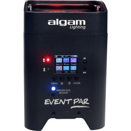 ALGAMLIGHT Foco LED 6x12W RGBWAUV Batería DMX Inalámbrico IR 72W