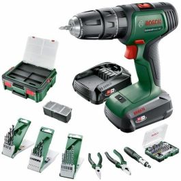 Bosch AUC4053423231168 Taladro Atornillador UniversalImpact 18V con 1x1.5Ah & 1x2.5Ah, 46 Accesorios y Cargador AL18V-20 en Systembox S