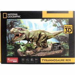 Explora AAAMS44581 Puzzle 3D Juego de Construcción, Dinosaurio T-Rex, con 52 Piezas, Apto para 8 Años en Adelante