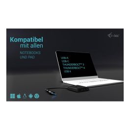 Cable USB i-Tec CADUAL4KDP Negro