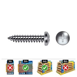 Celo Tornillo chapa alomada Philips Din 7981 5,5x25mm zincado - Caja 250 unid. Precio: 12.89000053. SKU: S7903066