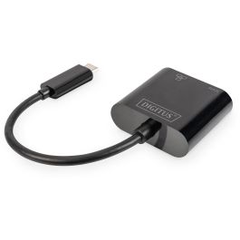 Digitus Adaptador USB Type-C a Gigabit Ethernet con Power Delivery, Negro