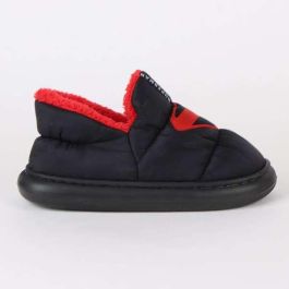 Cerdá Zapatillas de casa abierta Superman para hombre, Tallas 44-45, Color negro