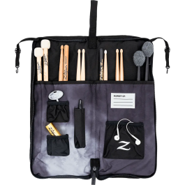 Zildjian Mochila Estudiante / Funda Baquetas Black Rain Cloud Zildjian Nylon Resistente al Agua