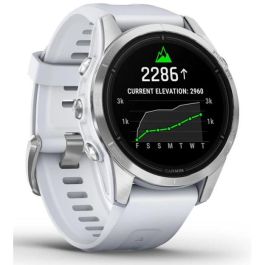 Garmin epix Pro (Gen 2) Smartwatch GPS 42mm AMOLED Pantalla Táctil Wi-Fi Plata Correa Blanca 1.2" 32GB