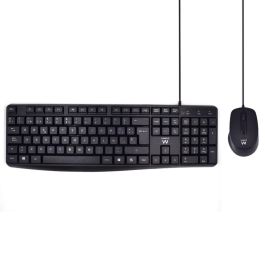 Ewent EW3006 Combo Teclado y Ratón Alámbrico USB QWERTY Español Negro Silencioso con Teclado Numérico y Mouse Óptico Precio: 14.7899994. SKU: B16TWQV9SP