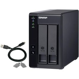 QNAP TR-002 Almacenamiento DAS USB-C de 2 Bahías para HDD/SSD 2.5/3.5" con RAID por Hardware, 6 Gbit/s Hot-swap