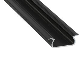 Perfíl Aluminio KIMERA-SELDE Anodizado Negro con Difusor Opal y Tapones 2,02M Precio: 6.50000021. SKU: B1EMJDMYPN