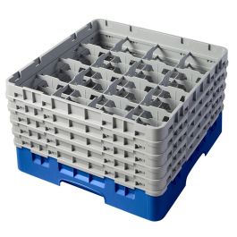 CAMBRO - 16S958-168 - Cesta de lavado 16 comp. 5 alturas - 10,9 cm Ø máx. - alt. máx. 25,8 cm - 50 x 50 x 30,8 cm - Azul Precio: 101.50000058. SKU: B12LETNXT9