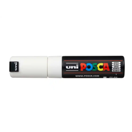 POSCA Marcador PC-8K No Permanente Punta Biselada 8.0 mm Blanco Precio: 4.79000038. SKU: B1DGFNAAST