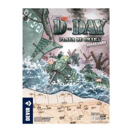 Devir Juego de Mesa D-Day: Playa de Omaha - Wargame Solitario Segunda Guerra Mundial, Estrategia Histórica 1944, Nominado Golden Geek y Premio Charles S. Roberts
