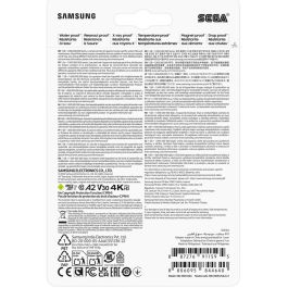 Samsung MB-MD512S Tarjeta MicroSDXC de 512GB Clase 10 UHS-I U3 V30 A2 con Adaptador SD, Velocidad de Lectura 180MB/s, Escritura 130MB/s