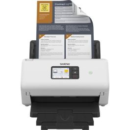 BROTHER Escaner de sobremesa ADS4500W alta velocidad a doble cara, tarjeta de red cableada y WiFi.