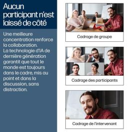 HP Studio V52 Barra de Video USB Premium para Reuniones con Calidad de Imagen y Audio Avanzados