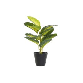 DKD Home Decor Planta Diefembaquia Verde y Negra de PVC y PP, Ancho 25cm, Largo 25cm, Alto 30cm