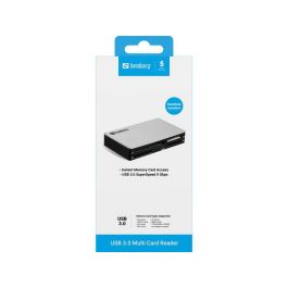 Sandberg Lector de Tarjetas USB 3.0 Multi, Acceso Rápido y Fácil para Fotos y Videos