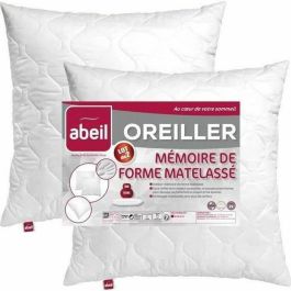 ABEIL Lote de 2 almohadas de memoria acolchadas 60x60 cm blanco Precio: 29.79000035. SKU: B1G92CK6LC