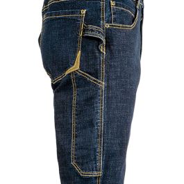 Cofra Pantalón de trabajo Cabries blue jeans, azul marino, talla 42, no detectable por detector de metales, 70% algodón Cofra Pantalón de trabajo Cabries blue jeans, azul marino, talla 42, no detectable por detector de metales, 70% algodón