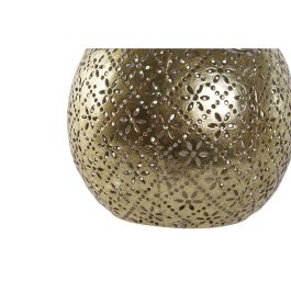 Portavela Oriental DKD Home Decor Dorado 13.5 x 11.5 x 13.5 cm