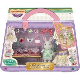 Sylvanian Families - La maleta de moda Snow Bunny y Big Sister