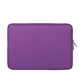 Rivacase 7703VIO Funda Eco para portátil de 13-14 pulgadas, funda protectora de poliéster RPET resistente al agua, color lila