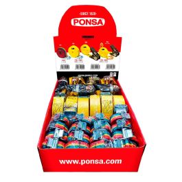 Ponsa 027,659,001,001 Expositor sobre mesa amarre variado 16 trinquetes 25mm-3m, 6 trinquetes 35mm-4m, 3 ratchets basicos 25mm-5m Precio: 95.5000002. SKU: B1GESXDPVC