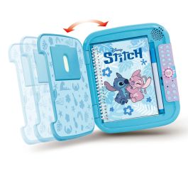 V-Tech 80-586222 Diario Secreto de Stitch Disney - Cuaderno Mágico con Voz, Código de Seguridad y Compartimento Oculto
