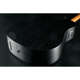 Lag Guitarra Acústica Electroacústica Dreadnought Cutaway Tramontane 70 A/C Negro Satinado con Tapa de Abeto Engelmann y Fondo de Caoba