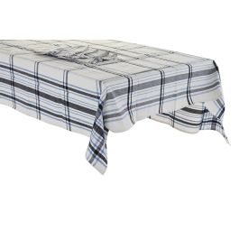 DKD Home Decor Set de 9 Manteles Básicos de Cuadros Azul y Beige de 150x250 cm, Lavables a Máquina Precio: 30.50000052. SKU: S3041164