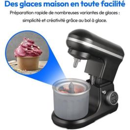 Robot de repostería - MEDION - MD18420 - 1200 W - 5 L - 8 velocidades - Bol para helado - Negro Robot de repostería - MEDION - MD18420 - 1200 W - 5 L - 8 velocidades - Bol para helado - Negro