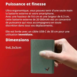 Powerbank Wonder Wonder WX20 Plateado 20000 mAh