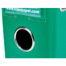 Liderpapel Documenta Archivador de Palanca A4 Verde con Rado y Compresor Metálico Lomo 75mm