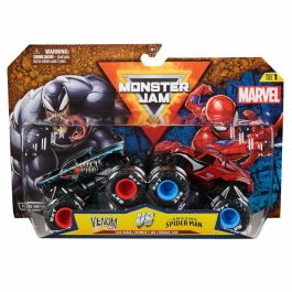 Spin Master SPI1728686262276 Pack de 2 Vehículos de Fundición a Presión 1:64 - Marvel Monster Jam - Juguete para Niños de 3 Años+