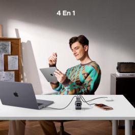 UGREEN 45515B Cargador USB-C 100W Carga Rápida GaN para Portátil, Teléfono Móvil, Batería Portátil, Gris