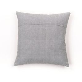 Today TOD1700240999416 Cojín HOY CHARME Textura Slub y Chambray con Pompones Capucune 40x40 cm