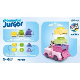 Playmobil Junior 71770 Disney Minnie con carrito de frutas, 8 piezas, para 12 meses+
