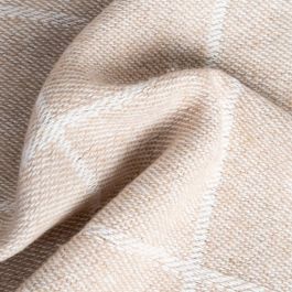 Colcha Cuadros Camel Algodón 200 X 260 cm